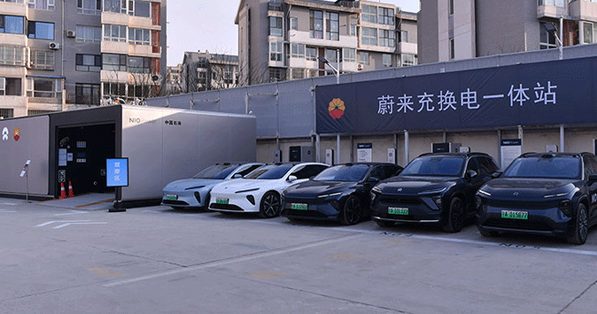 中國(guó)石油與蔚來(lái)汽車合作寧夏首座充換電一體站投運(yùn)