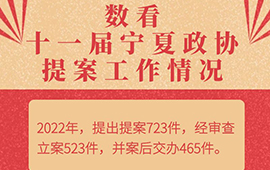 數(shù)看十一屆寧夏政協(xié)提案工作情況